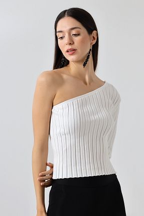 بلوز سفید زنانه ساده Devinka - کد 824855156