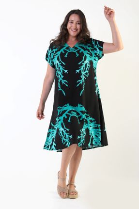لباس مشکی زنانه ویسکون سایز بزرگ بافتنی کد 745784979
