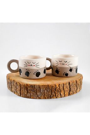 فنجان قهوه طوسی 2 نفره Barro Valiente - کد 824576052