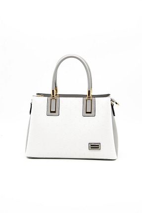 کیف دستی سفید زنانه سایز متوسط Silver Polo - کد 333128091