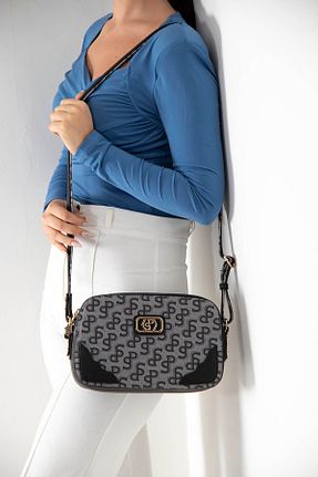 کیف پستچی طوسی زنانه چرم مصنوعی Silver Polo - کد 444749289