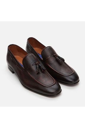 کفش لوفر قهوه ای مردانه چرم خالص Hotiç - کد 824691731