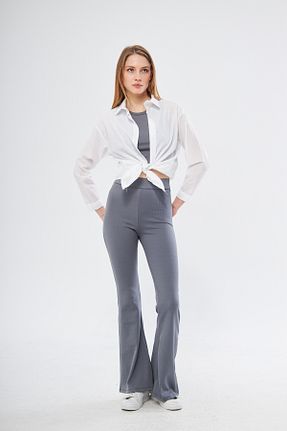 ساق شلواری طوسی زنانه بافت brako tekstil - کد 824239437
