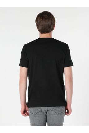 تی شرت مشکی مردانه رگولار یقه گرد کد 642756100