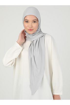 روسری طوسی ساده Ecardin - کد 824812332