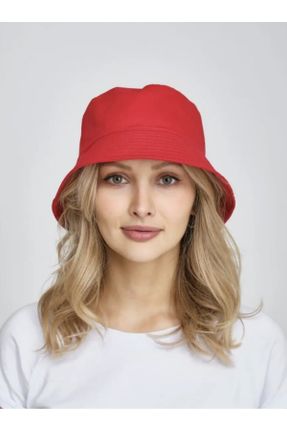 کلاه قرمز زنانه پنبه (نخی) کد 824813542