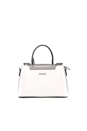 کیف دستی سفید زنانه سایز متوسط Silver Polo - کد 123517462