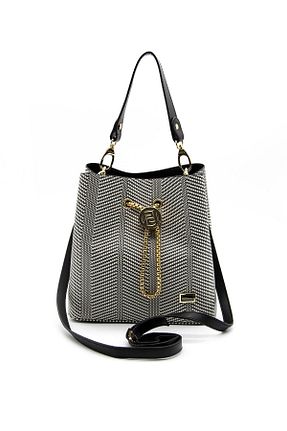 کیف پستچی مشکی زنانه چرم مصنوعی Silver Polo - کد 119225432