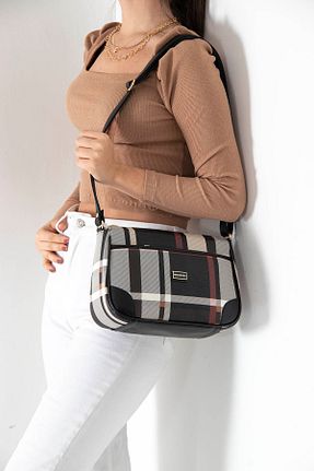 کیف پستچی مشکی زنانه چرم مصنوعی Silver Polo - کد 336413489