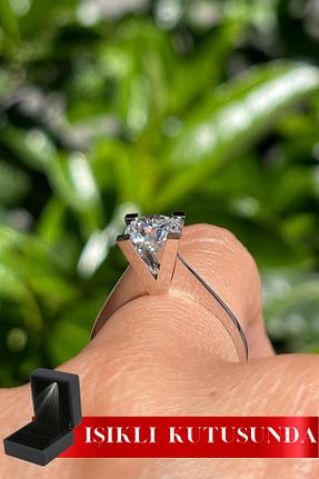 انگشتر برلیان 14 عیار Crystal Diamond Zirconia - کد 40190679