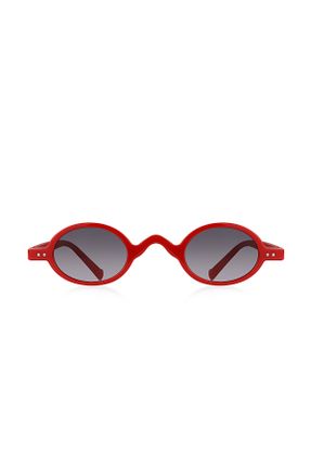 عینک آفتابی قرمز زنانه 46 UV400 مات گرد کد 824686955