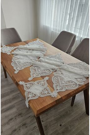 رومیزی بژ کتان ZESA HOME - کد 824742145