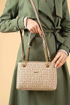 کیف دوشی مشکی زنانه چرم مصنوعی Just Polo - کد 193529315