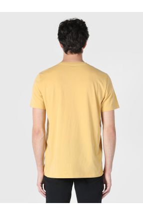 تی شرت زرد مردانه رگولار یقه گرد کد 653956838