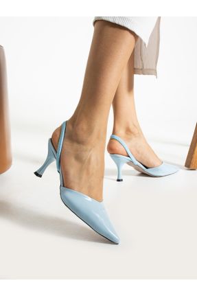 کفش پاشنه بلند کلاسیک آبی زنانه پاشنه نازک پاشنه متوسط ( 5 - 9 cm ) کد 824847245