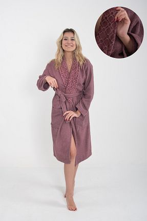 حوله پالتوئی بنفش زنانه Güvenal - کد 824876072