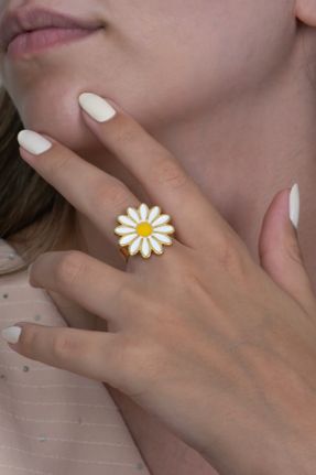 انگشتر جواهر سفید زنانه پوشش لاکی کد 124616723