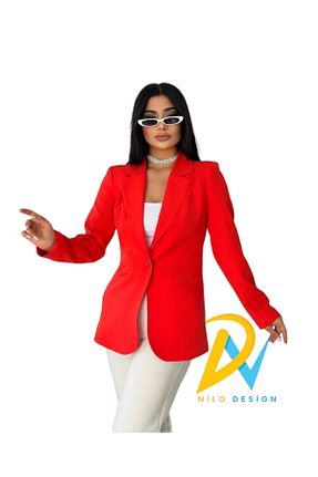 کت قرمز زنانه Blazer Genel Markalar - کد 817712419