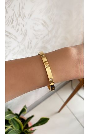 دستبند استیل (فولاد) طلائی زنانه استیل (فولاد) SİSTORİZE Your Luxury - کد 686973161