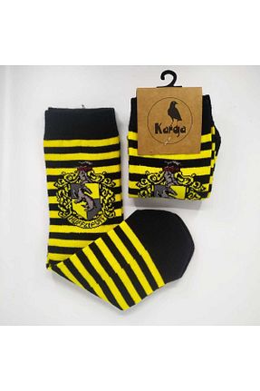 جوراب زرد زنانه پنبه ای Kuzgunshop - کد 824996955