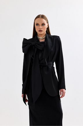 ست بالاتنه و پائین تنه مشکی زنانه بافتنی Bohai Design - کد 825030348
