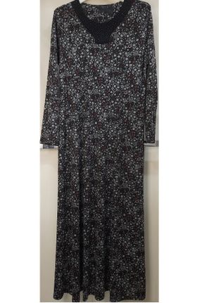 لباس زرشکی زنانه ویسکون - پلی استر سایز بزرگ بافتنی کد 825055319