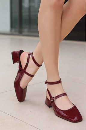 کفش پاشنه بلند کلاسیک زرشکی زنانه چرم لاکی werfen - کد 825103961
