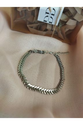 خلخال جواهری زنانه روکش نقره کد 825110943