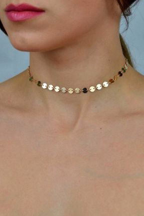 گردنبند جواهر طلائی زنانه روکش طلا کد 360924142