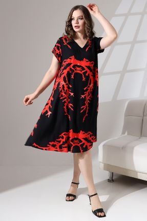 لباس مشکی زنانه ویسکون سایز بزرگ بافتنی کد 824874558