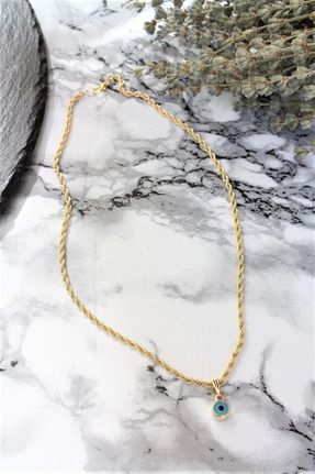 گردنبند جواهر طلائی زنانه برنز کد 361510262