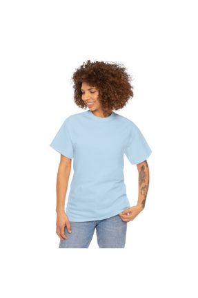 تی شرت آبی زنانه رگولار یقه گرد کد 824945180