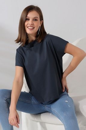 تیشرت طوسی زنانه Straight racel fashion - کد 825009847
