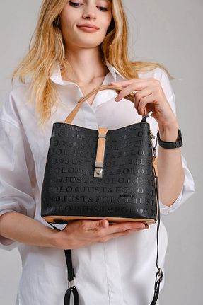 کیف دوشی قهوه ای زنانه چرم مصنوعی Just Polo - کد 114238685
