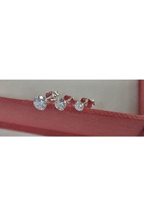 گوشواره نقره زنانه 925 عیار Kehribar gümüş - کد 114818789