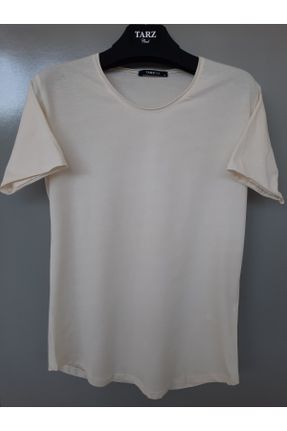تی شرت طوسی مردانه رگولار یقه گرد تکی بیسیک کد 115485069