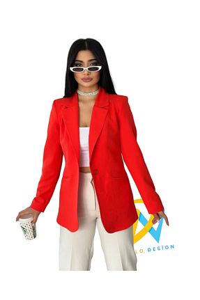 کت قرمز زنانه Blazer Genel Markalar - کد 817712419