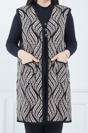 جلیقه قهوه ای زنانه رگولار Genel Markalar - کد 809857276