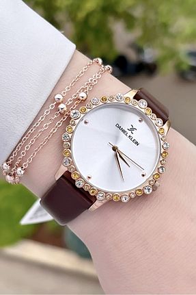 ساعت مچی صورتی زنانه 36 میلی متر Daniel Klein - کد 825078965