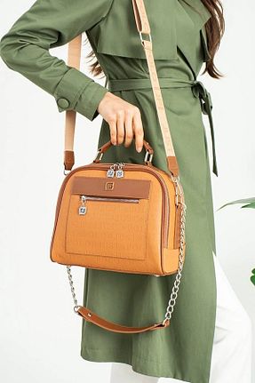کیف دوشی زرد زنانه چرم مصنوعی Just Polo - کد 825162123