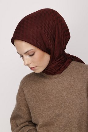 دستمال گردن زرشکی زنانه پنبه ای VALORSCARF - کد 825204761