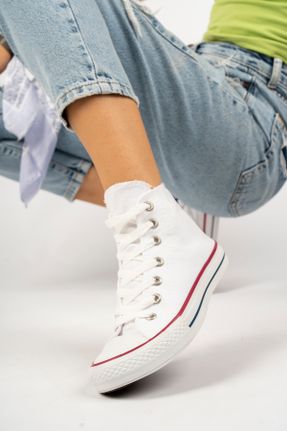 کفش کژوال سفید زنانه پلی اورتان پاشنه کوتاه ( 4 - 1 cm ) پاشنه ساده کد 825270414