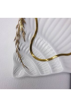 گردنبند استیل ( فولاد ) طلائی زنانه استیل ضد زنگ Home - کد 825268210