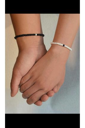 دستبند جواهر مشکی زنانه سنگی کد 825376812