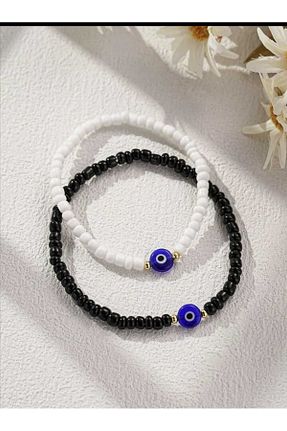 دستبند جواهر سفید زنانه منجق TİAMOND ACCESSORY - کد 825405359