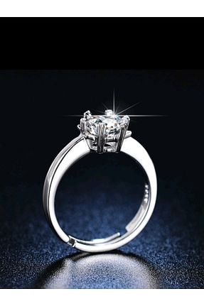 انگشتر نقره زنانه برلیان Shisa Jewel - کد 825404640