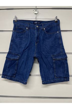 شلوارک آبی مردانه فاق بلند جین جین کد 825455921