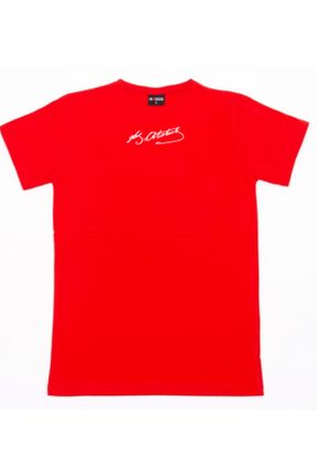 تی شرت قرمز زنانه ریلکس فیت کد 825458941