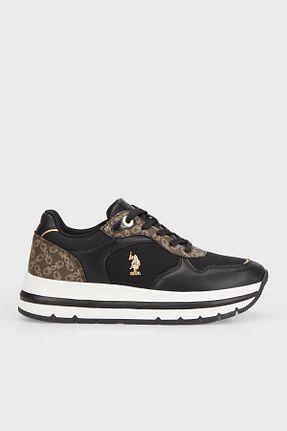 کفش اسنیکر مشکی زنانه بند دار U.S. Polo Assn. - کد 825285596