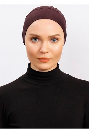 کلاه شنای حجاب قهوه ای زنانه Ecardin - کد 825226956